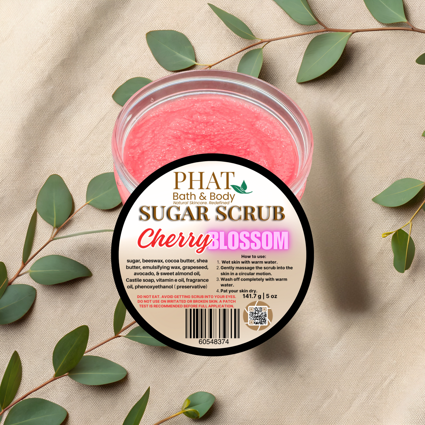 Cherry Blossom Sugar Scrub - 5 oz