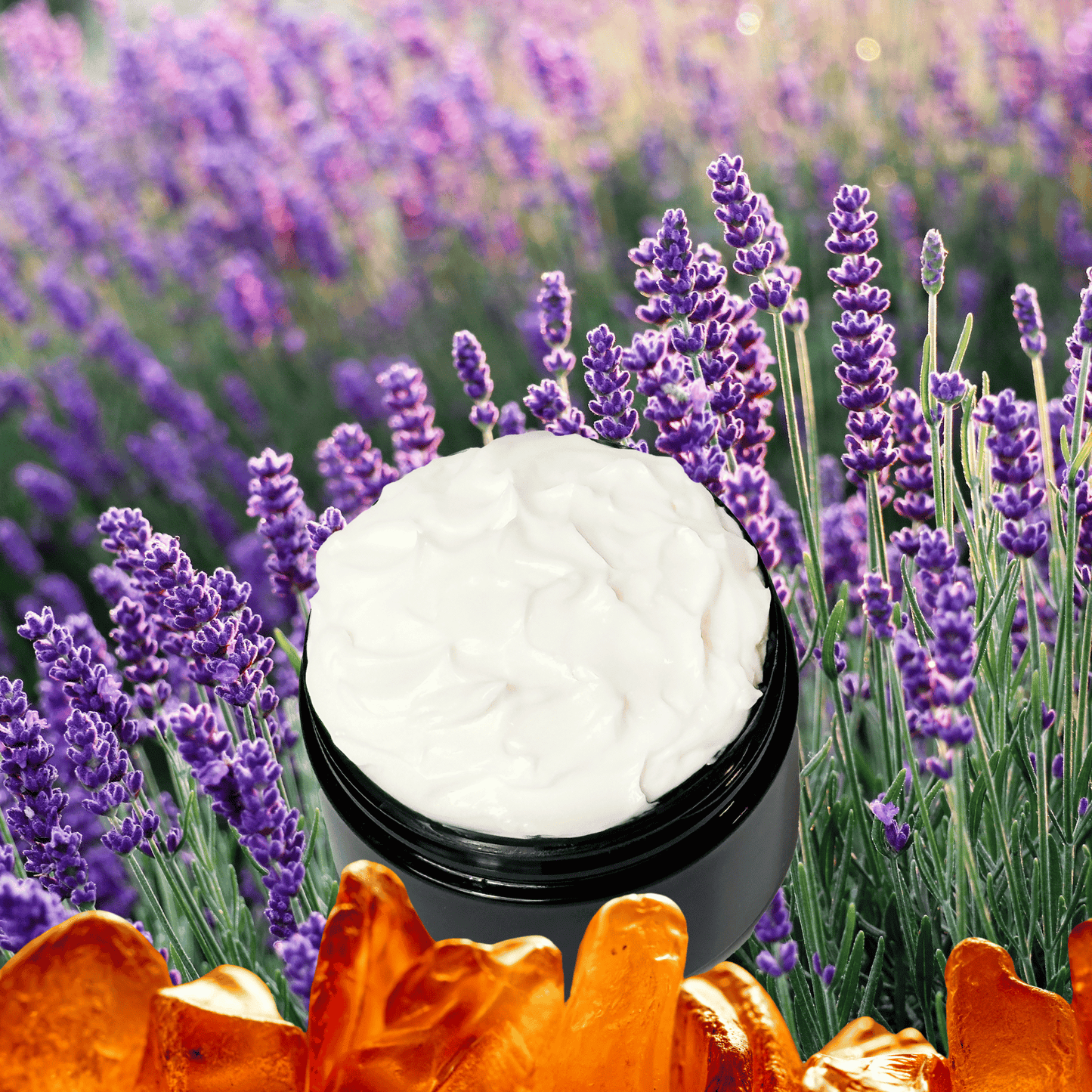 Amber & Lavender Organic Moisturizing Body Lotion with Shea Cocoa Butter & Avocado Oil | 5 oz