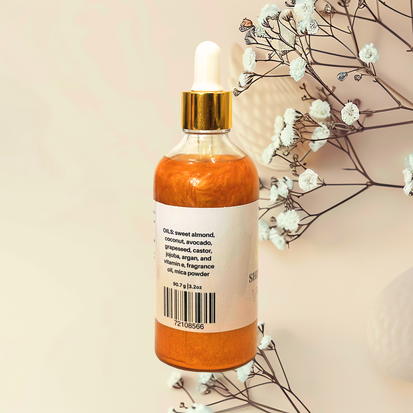 Bed of Roses Glowing Goddess Shimmer Body Oil - 3.17 oz