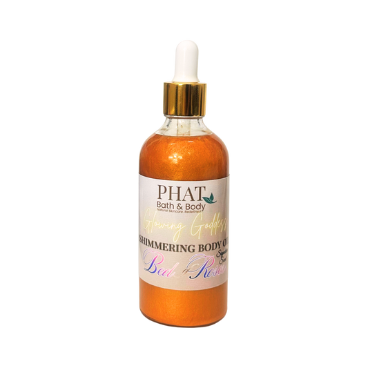 Bed of Roses Glowing Goddess Shimmer Body Oil - 3.17 oz