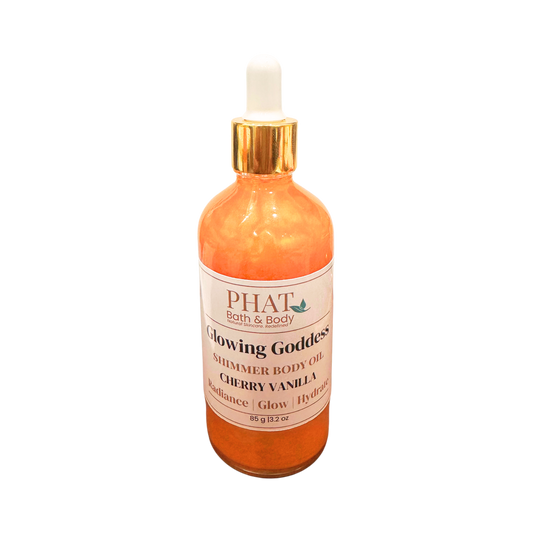 Cherry Vanilla Glowing Goddess Shimmer Body Oil - 3.17 oz
