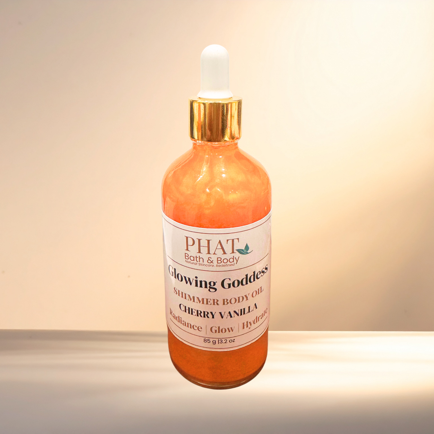 Cherry Vanilla Glowing Goddess Shimmer Body Oil - 3.17 oz