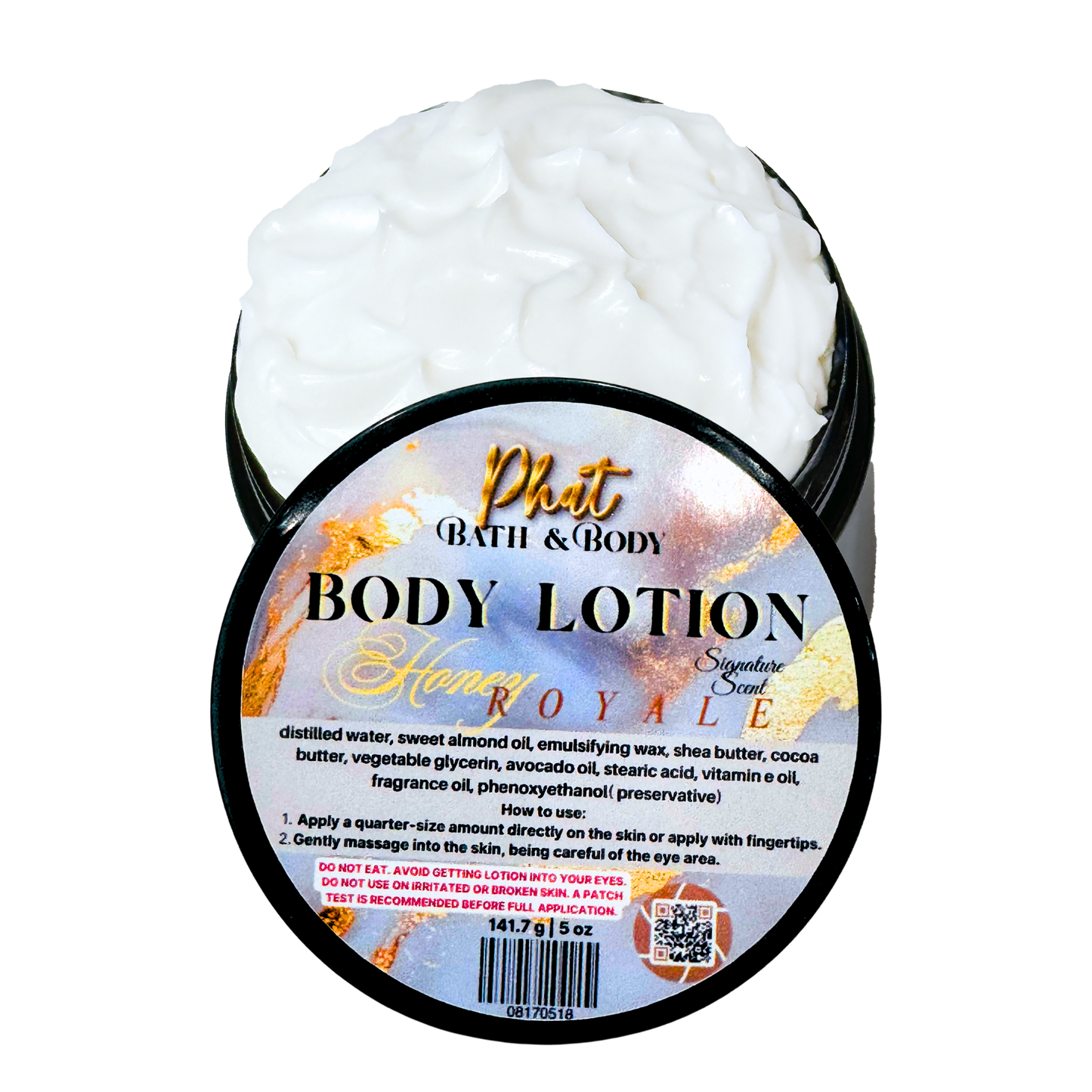 Honey Royale Signature Scent Organic Moisturizing Body Lotion with Shea Cocoa Butter  | 5 oz