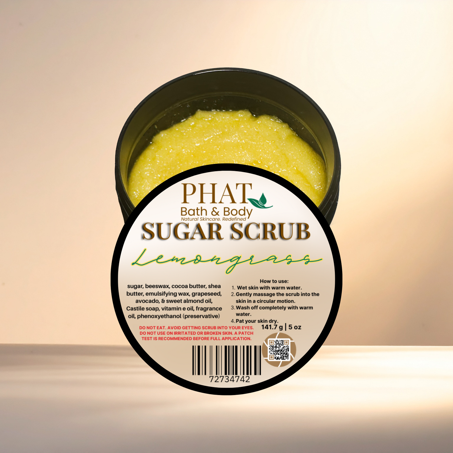 Lemongrass Sugar Scrub - 5 oz