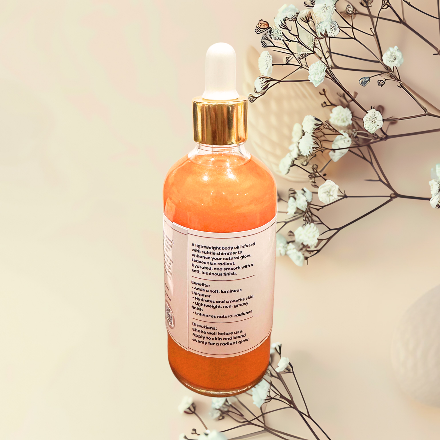 Luna Aura Glowing Goddess Shimmer Body Oil - 3.17 oz