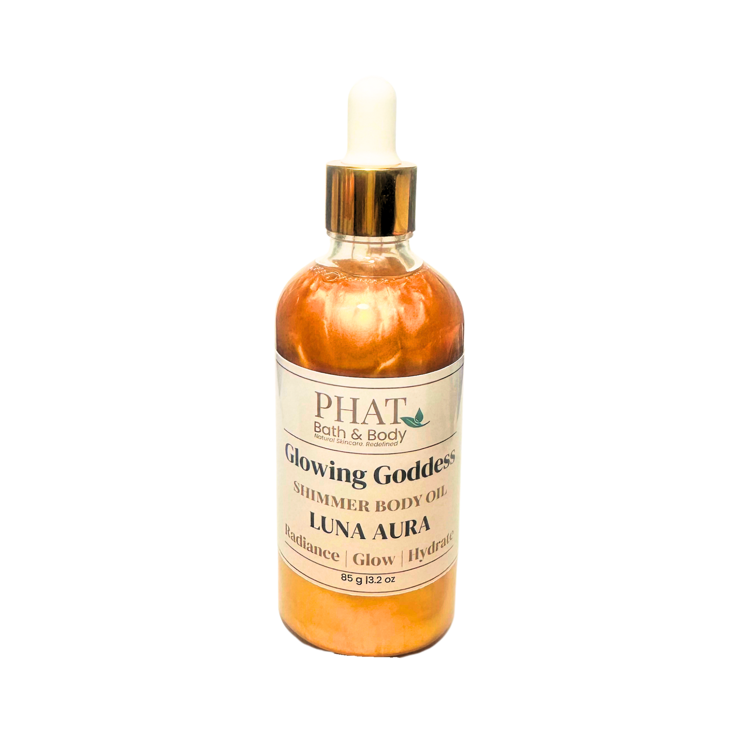 Luna Aura Glowing Goddess Shimmer Body Oil - 3.17 oz