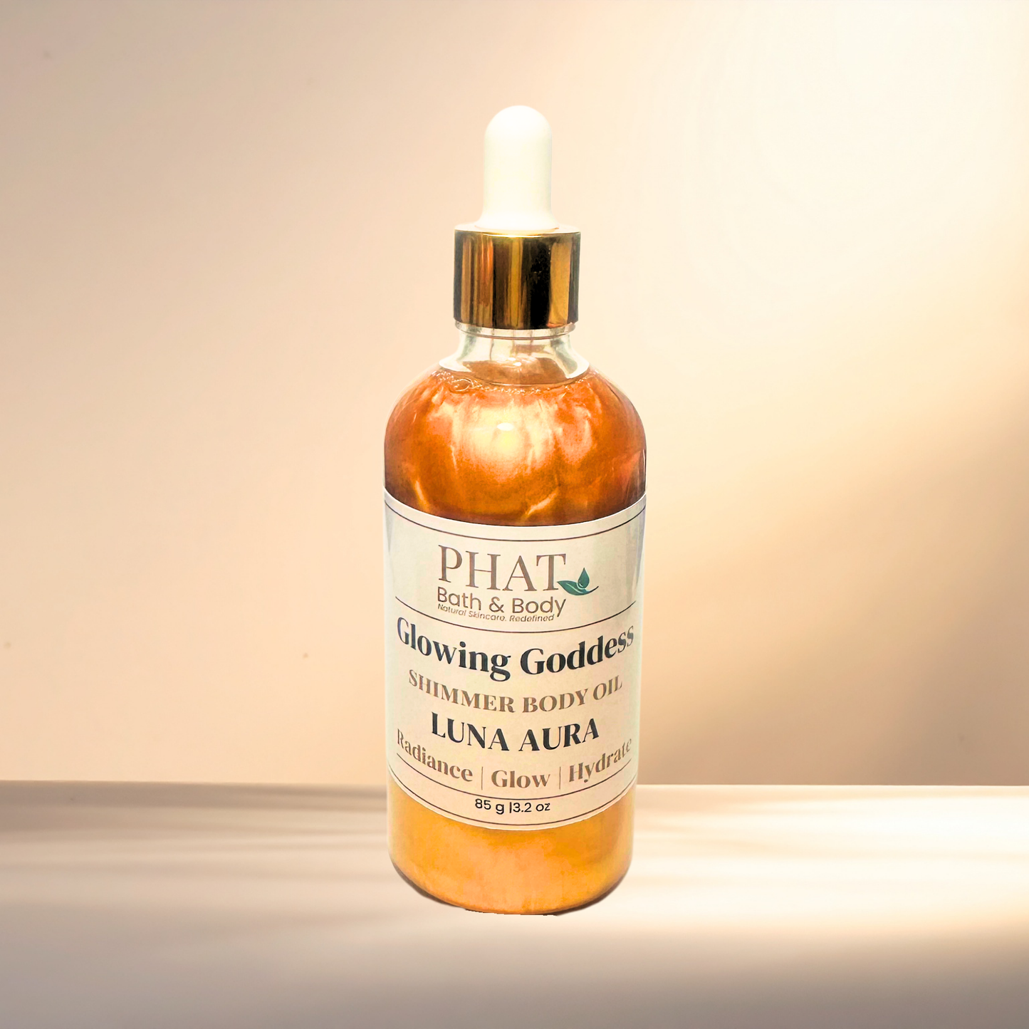 Luna Aura Glowing Goddess Shimmer Body Oil - 3.17 oz