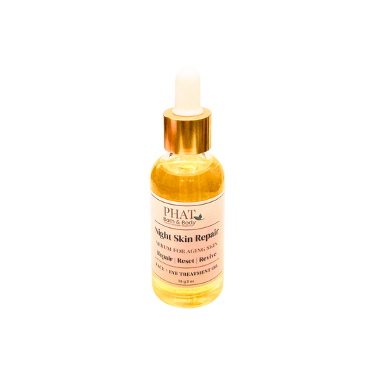 Night Skin Repair Facial Serum with Botanical Oils, 1 oz