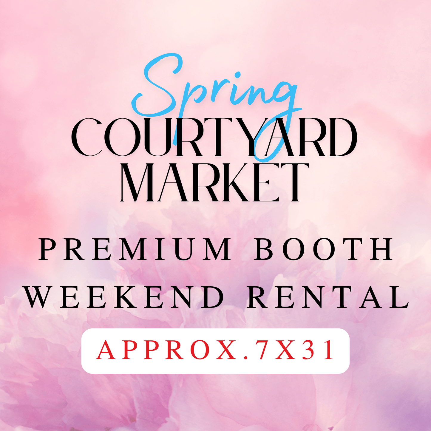 Premium Room Weekend Booth Fee