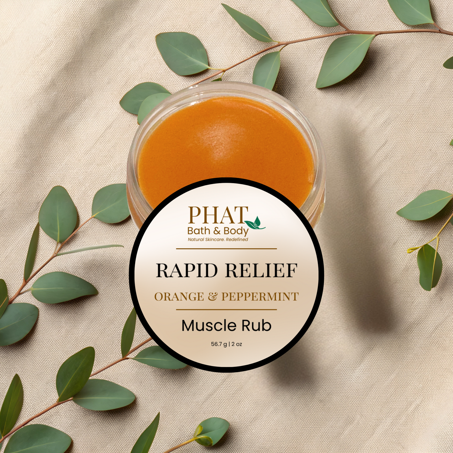 Rapid Relief Muscle Rub – Sweet Orange & Peppermint