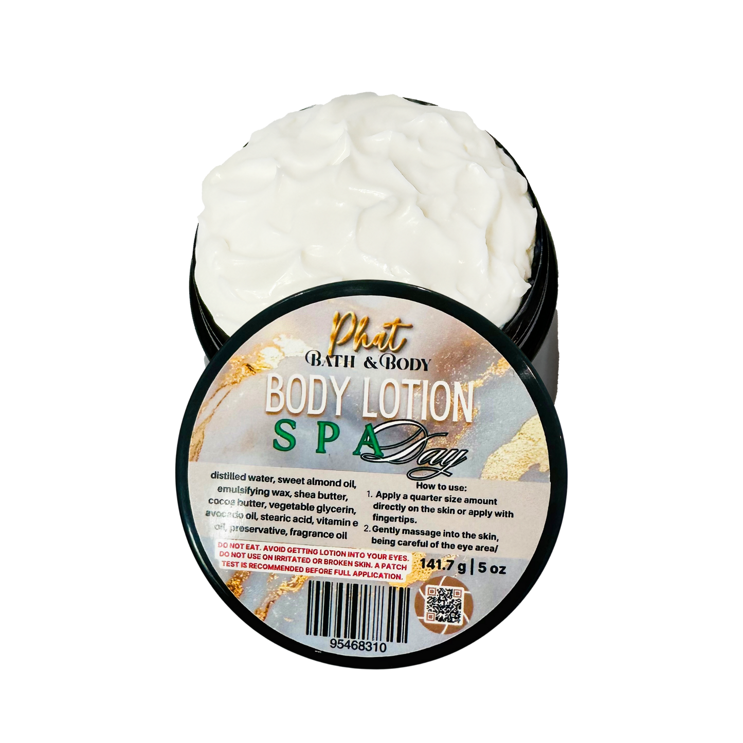 Spa Day Organic Moisturizing Body Lotion with Shea & Cocoa Butter Avocado Oil | 5 oz