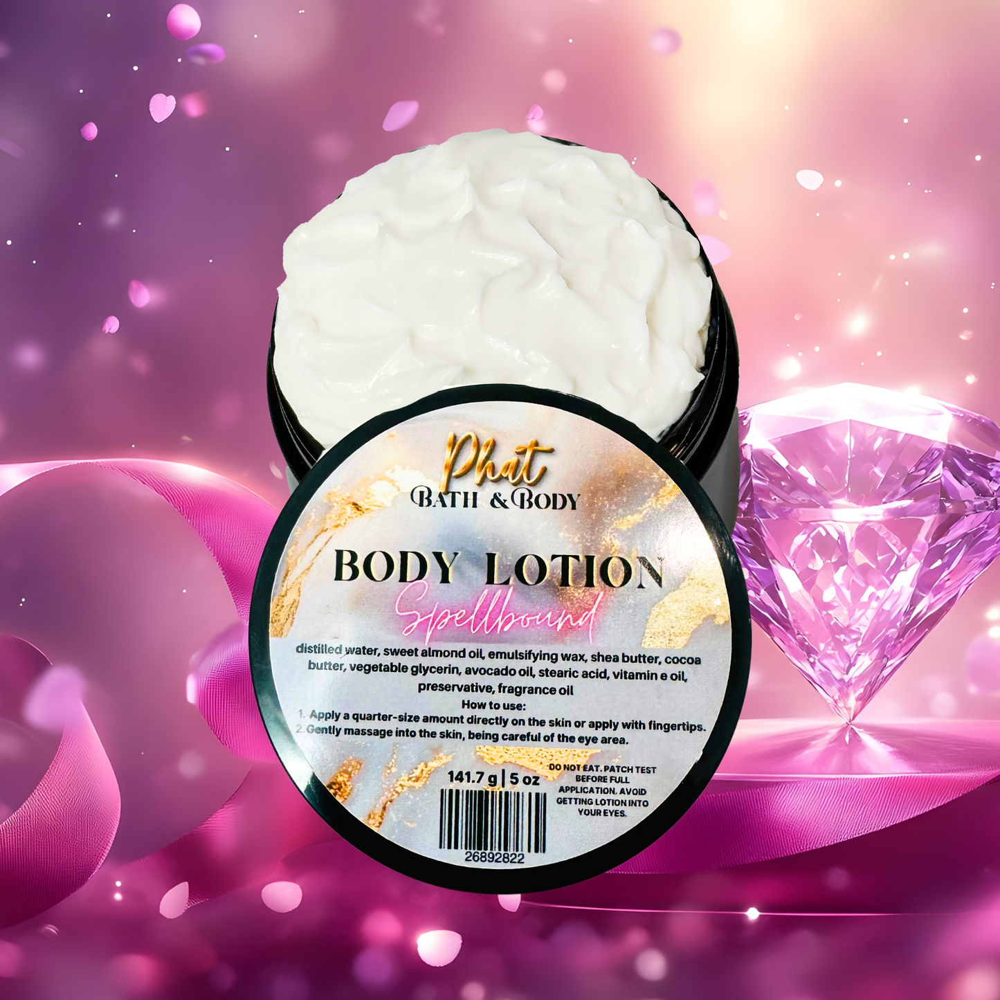 Spellbound Organic Moisturizing Body Lotion with Shea & Cocoa Butter Love Spell Type | 5 oz