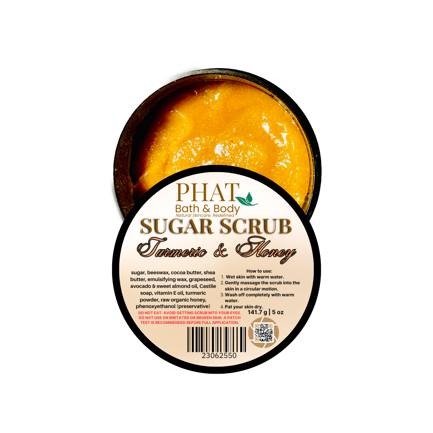 Turmeric & Honey Sugar Scrub - 5 oz