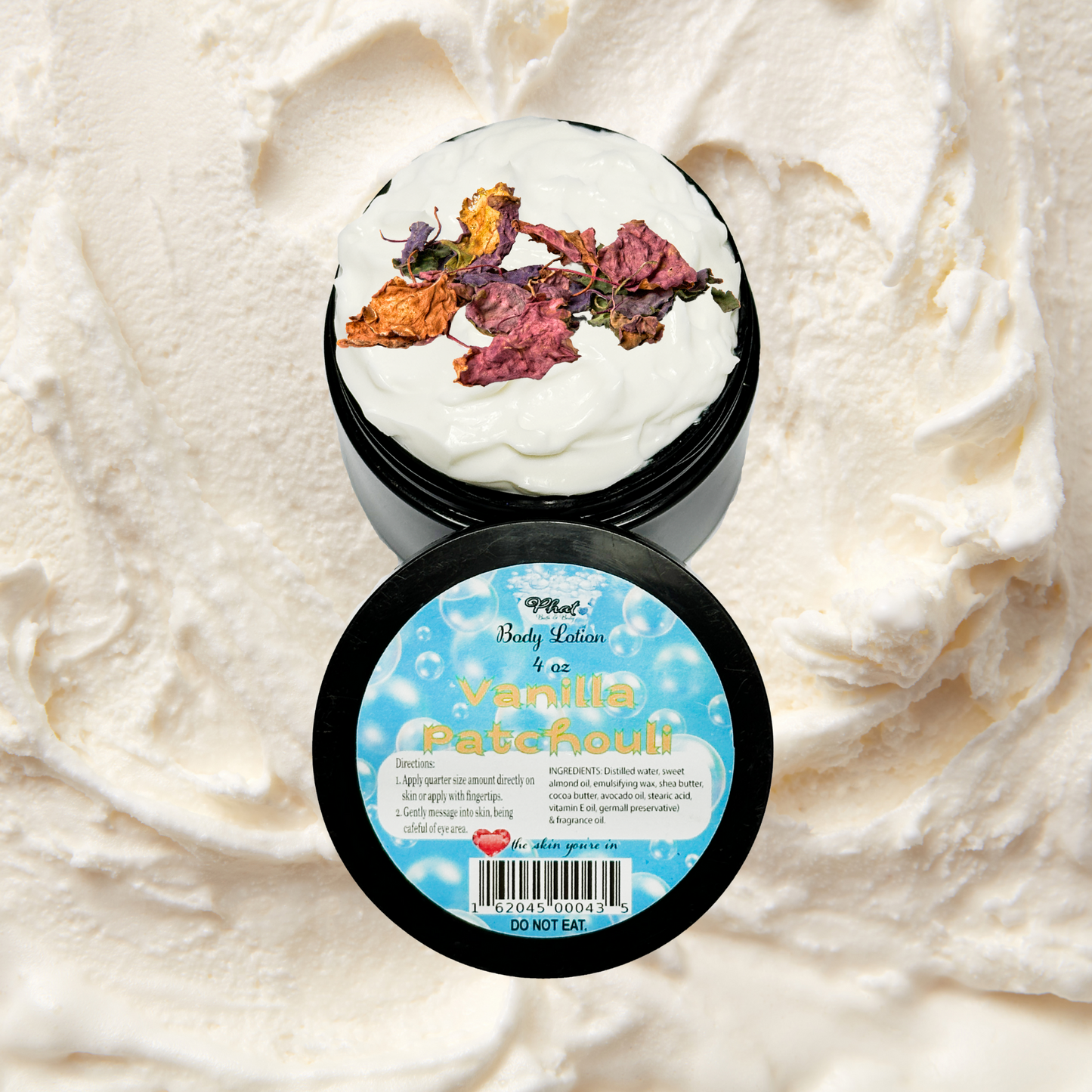 Vanilla Patchouli Organic Moisturizing Body Lotion with Shea & Cocoa Butter | 5 oz