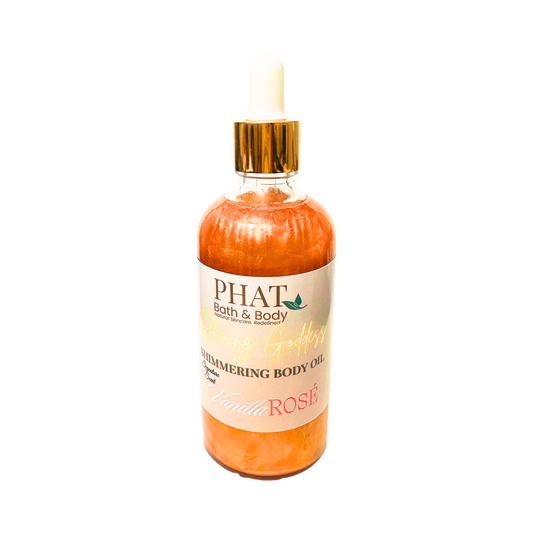 Vanilla Rosé Glowing Goddess Shimmer Body Oil - 3.17 oz