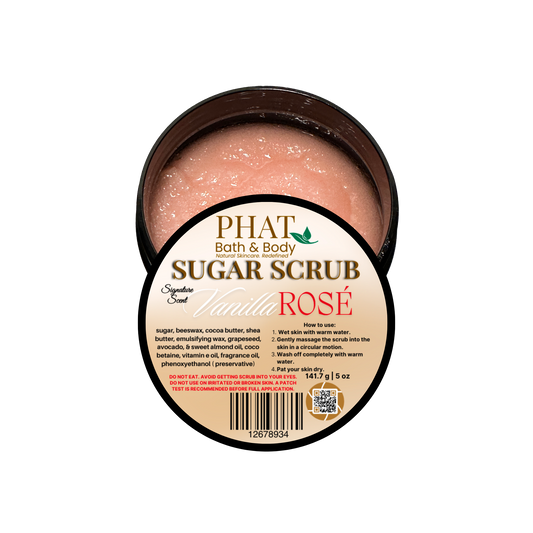 Vanilla Rosé Sugar Scrub - 5 oz